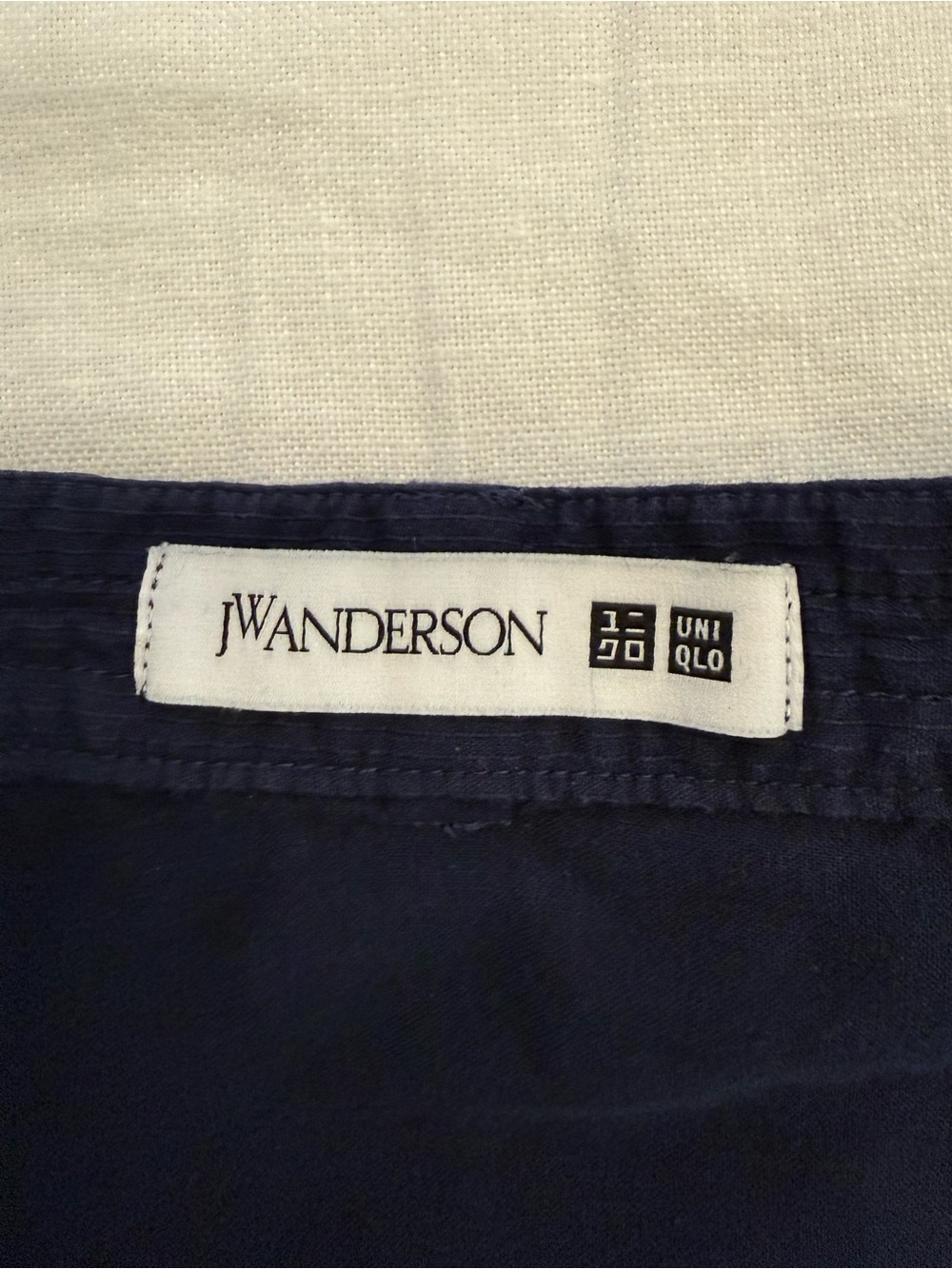 Uniqlo x JW Anderson Navy Blue Women's Midi Wrap Circular Skirt - Picture 6 of 7